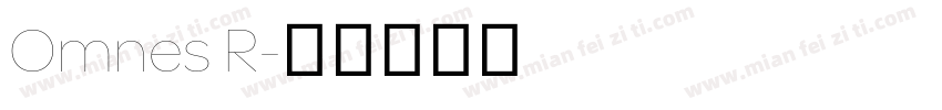 Omnes R字体转换